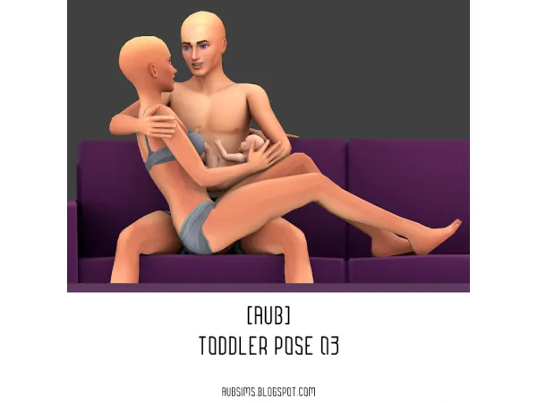 Mix [AuB] Toddler Pose 03 - The Sims 4 Custom Content