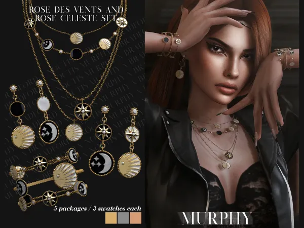 Alpha Rose des Vents and Rose Céleste Set - The Sims 4 Custom Content