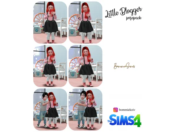 Mix Little Blogger - The Sims 4 Custom Content