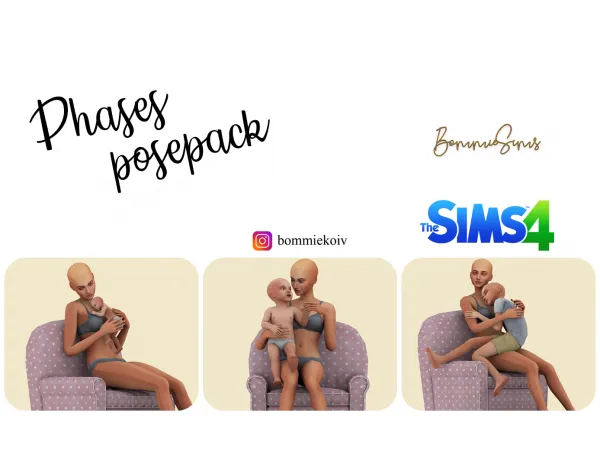 Mix Phases Posepack - The Sims 4 Custom Content