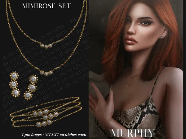 Alpha Mimirose Set - The Sims 4 Custom Content