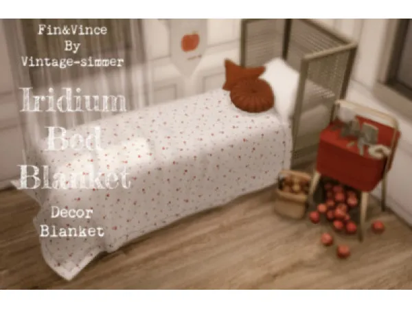 Mix Iridium Bed Blanket - The Sims 4 Custom Content