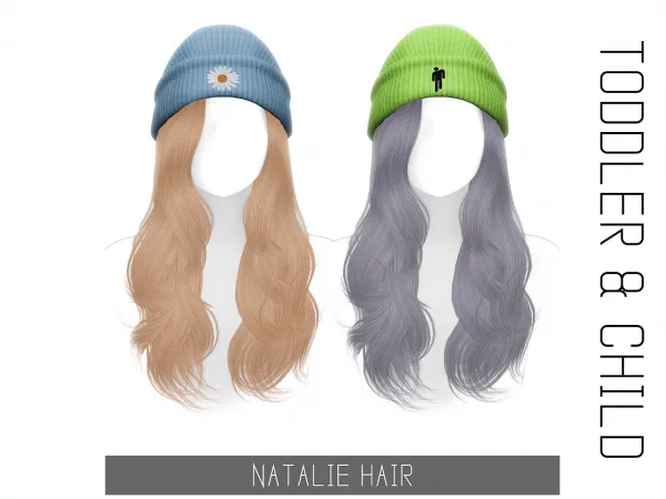 Alpha NATALIE HAIR TODDLER CHILD - The Sims 4 Custom Content