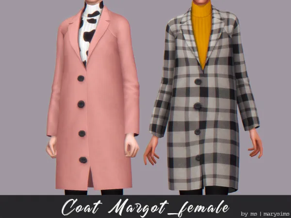Maxis Match Coat Margot - The Sims 4 Custom Content