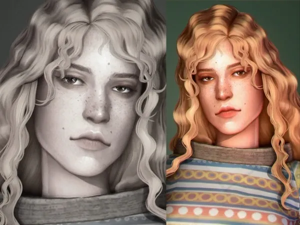 Maxis Match marion freckles november'20 pack - The Sims 4 Custom Content