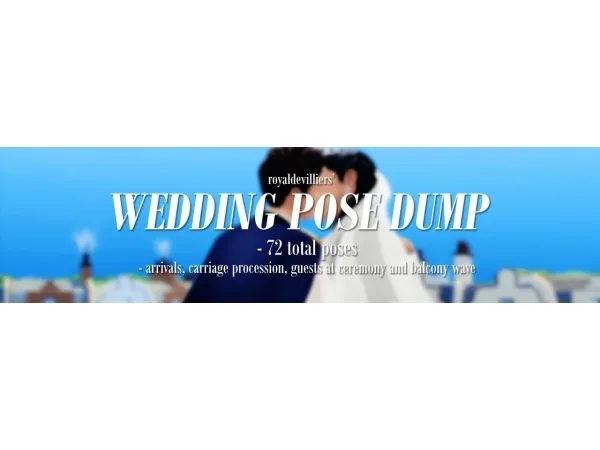 Mix WEDDING POSE DUMP - The Sims 4 Custom Content