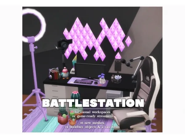 Maxis Match battlestation 14 buildbuy objects 2 cas items by simgguk - The Sims 4 Custom Content