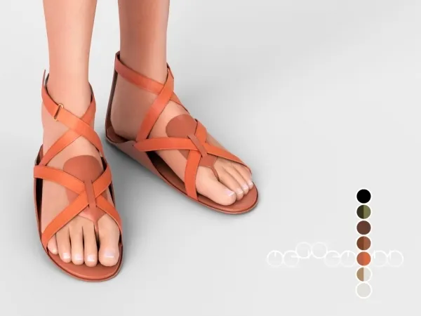 Mix HERMu00c8S AURA SANDALS - The Sims 4 Custom Content