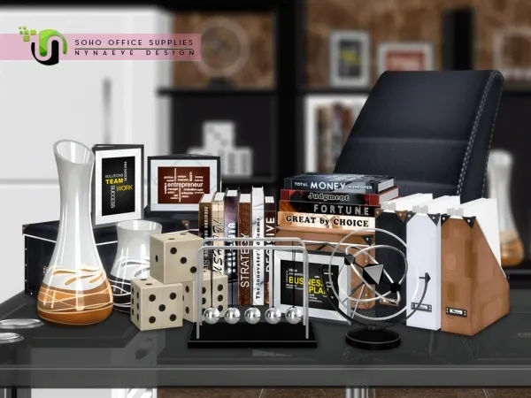 Alpha Soho Office Supplies - The Sims 4 Custom Content