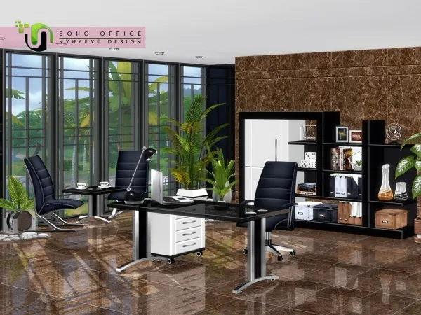 Alpha Soho Office - The Sims 4 Custom Content