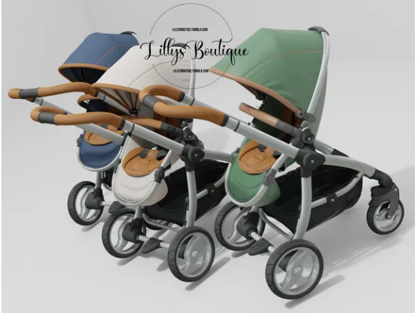 Alpha EGG Stroller by Lillysboutique - The Sims 4 Custom Content