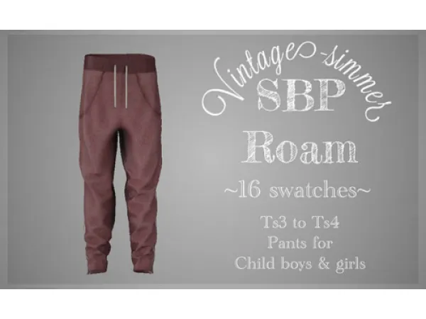 Mix SBP Roam for kids - The Sims 4 Custom Content