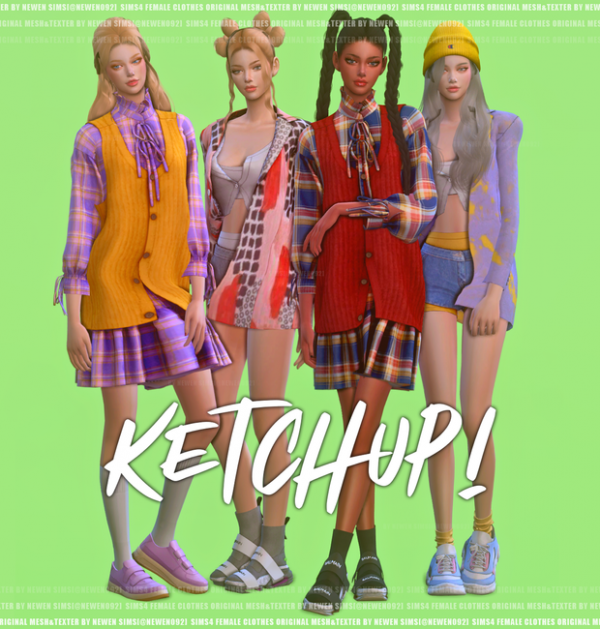 Alpha Ketchup [뉴엔] by simsfinds - The Sims 4 Custom Content