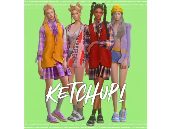 Alpha Ketchup [뉴엔] by new_en092 - The Sims 4 Custom Content