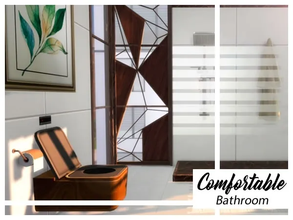 Maxis Match Comfortable Bathroom - The Sims 4 Custom Content