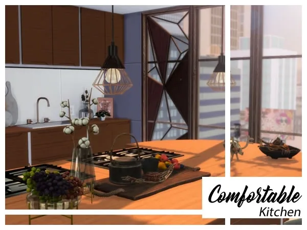 Alpha Comfortable Kitchen - The Sims 4 Custom Content
