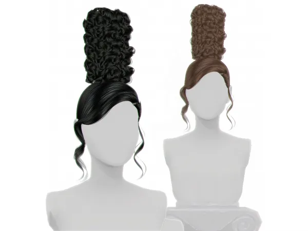 Alpha Gramsims Monet Bun - The Sims 4 Custom Content