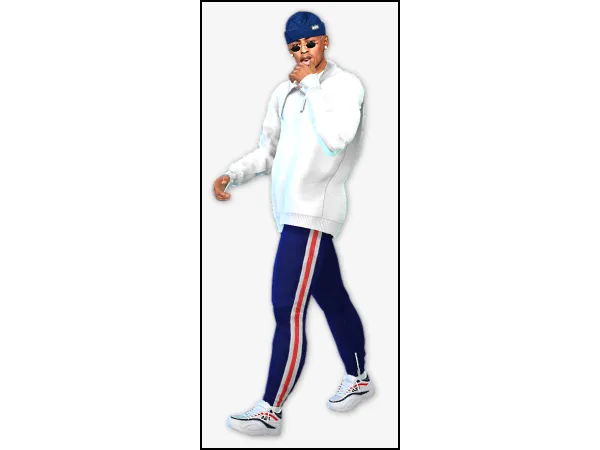 Alpha Male Fila sneakers recolor - The Sims 4 Custom Content