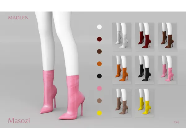 Maxis Match Madlen Masozi Boots by Madlen - The Sims 4 Custom Content