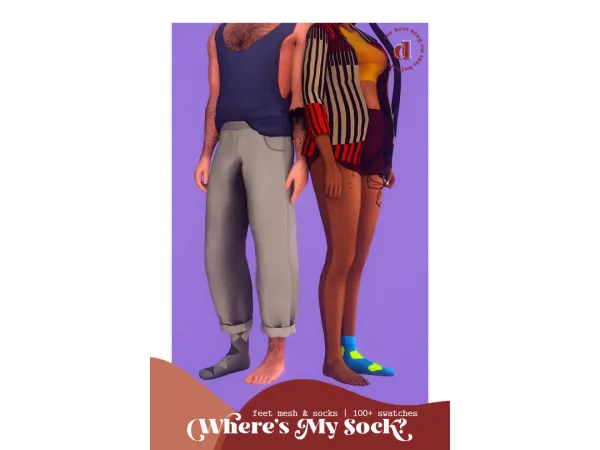Maxis Match Wheres My Sock A Missing Sock Set by depthofpixels - The Sims 4 Custom Content