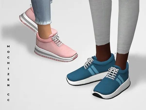 Mix Mochizen Everyday Sneakers Female Vers by mochizen-cc - The Sims 4 custom content