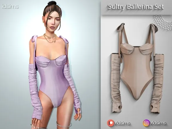 Alpha Sultry Ballerina Set Orseund Iris - The Sims 4 Custom Content