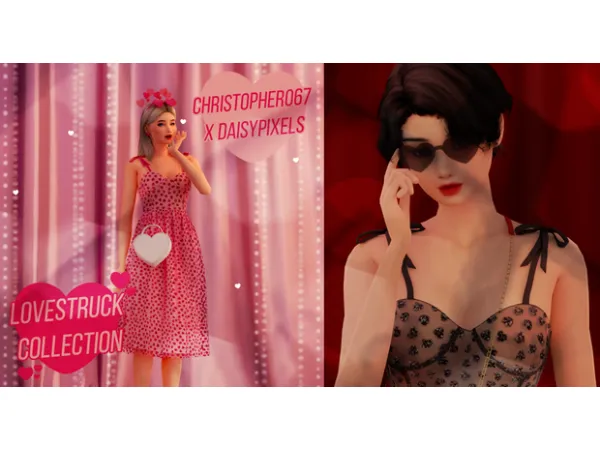 Alpha Valentine's Collection (with Christopher067) by Daisy Pixels - The Sims 4 Custom Content