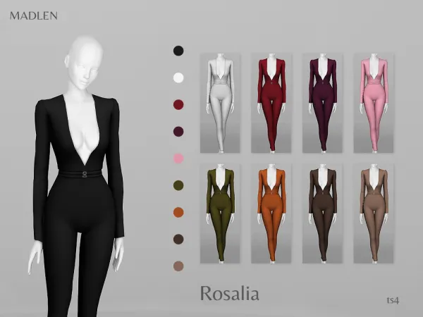 Maxis Match Madlen Rosalia Jumpsuit by Madlen - The Sims 4 Custom Content