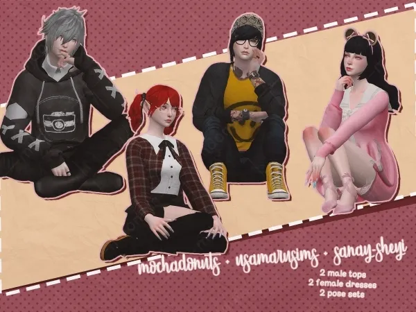 Alpha Collab Usamaru x MochaDonuts x Sanay Mochadonuts Part - The Sims 4 Custom Content