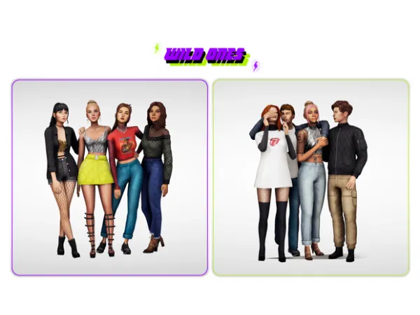 Maxis Match wild ones collection by aretha - The Sims 4 Custom Content