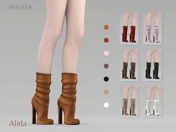 Maxis Match Madlen Alida Boots by Madlen - The Sims 4 Custom Content