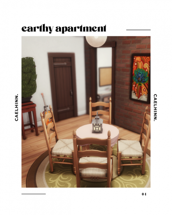 Maxis Match earthy apartment a residential lot by simsfinds - The Sims 4 Custom Content