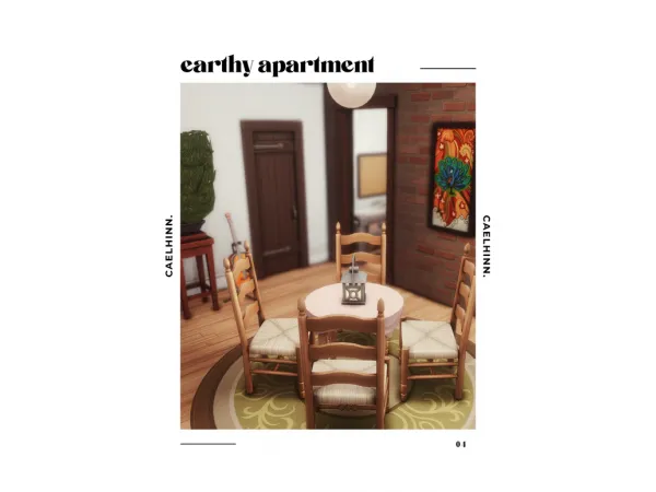 Maxis Match earthy apartment a residential lot by caelhinn by Caelhinn - The Sims 4 Custom Content