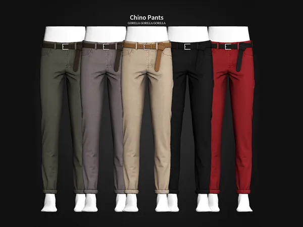 Alpha Chino Pants by Gorilla Gorilla Gorilla updated - The Sims 4 Custom Content