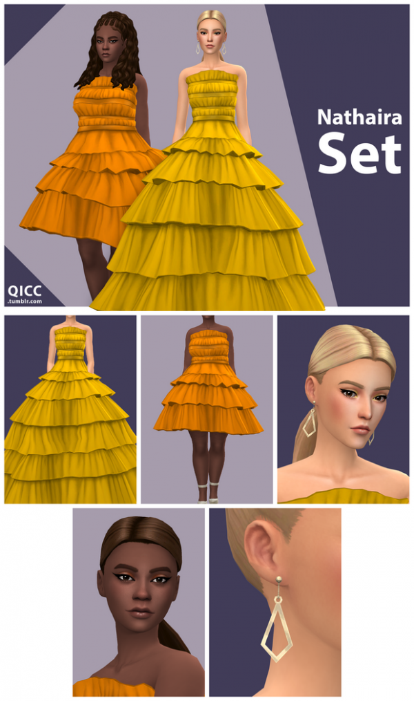 Maxis Match Nathaira Set by itsqicc - The Sims 4 Custom Content