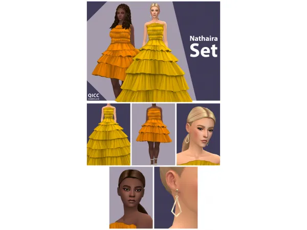 Maxis Match Nathaira Set by Quirky Introvert CC - The Sims 4 Custom Content