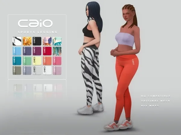Maxis Match Female Sports Legging Updated - The Sims 4 Custom Content