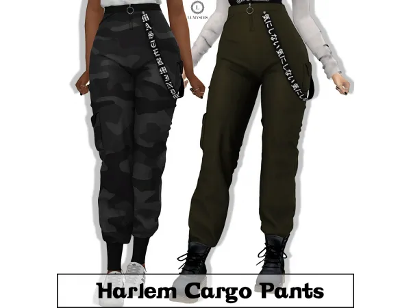 Alpha Harlem Cargo Pants - The Sims 4 Custom Content