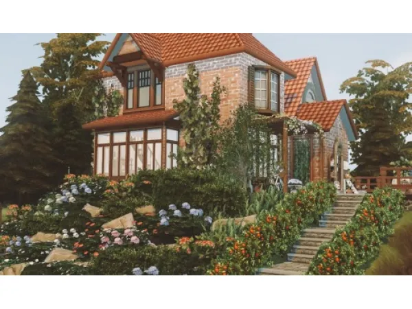 Mix Sunny Cottage - The Sims 4 Custom Content