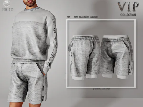 Alpha Man Tracksuit(SHORT) P28 tr by busra - The Sims 4 Custom Content