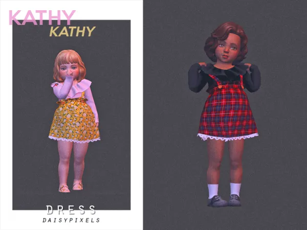 Alpha Kathy Dress ( ) - The Sims 4 Custom Content