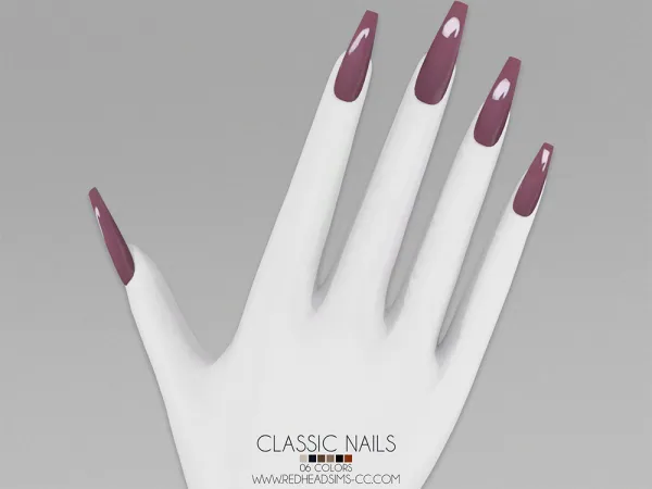 Alpha CLASSIC NAILS - The Sims 4 Custom Content