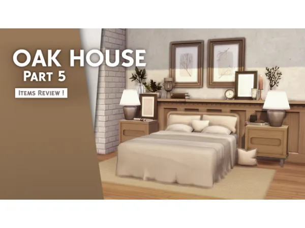 Maxis Match OAK HOUSE part5 by Pierisim - The Sims 4 Custom Content