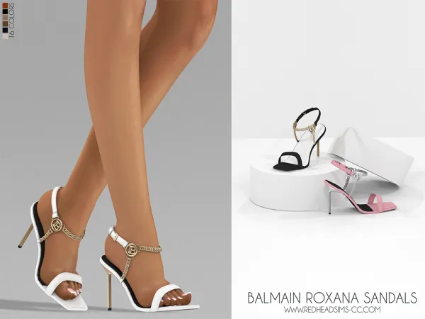 Alpha BALMAIN ROXANA SANDALS - The Sims 4 Custom Content