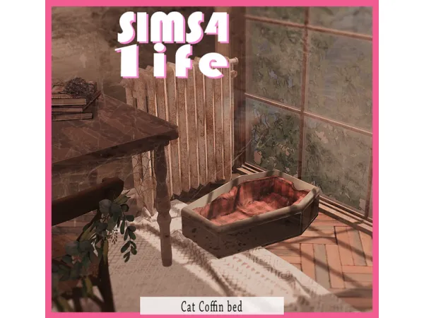 Maxis Match Cat Coffin Bed by Sims41ife - The Sims 4 Custom Content