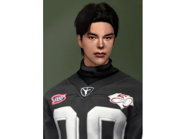 Alpha HAIR 15 MANE CUT (VER1) by MoooD - The Sims 4 Custom Content