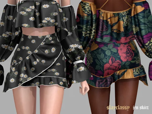 Alpha SC124 JEN SKIRT - The Sims 4 Custom Content