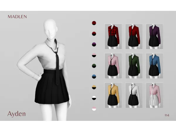 Maxis Match Madlen Ayden Outfit by Madlen - The Sims 4 Custom Content