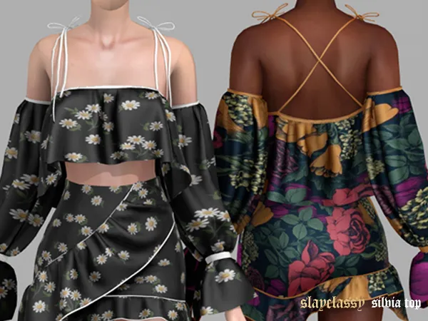 Alpha SC124 SILVIA TOP - The Sims 4 Custom Content