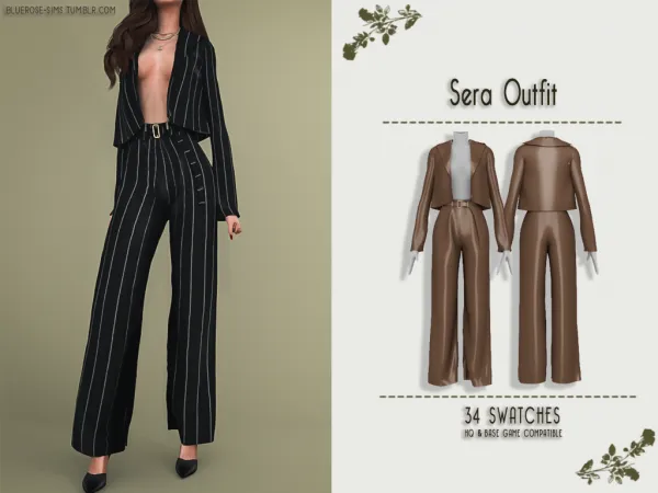 Alpha Sera Outfit BRsims - The Sims 4 Custom Content